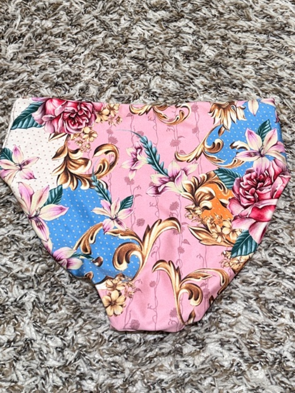 Agua Bendita Pink & Blue Floral Long-Sleeve Kids Rashguard Set - Picture 4 of 4